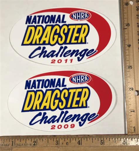 Lot 2 Nhra National Dragster Challenge Logo Drag Racing Decal Sticker