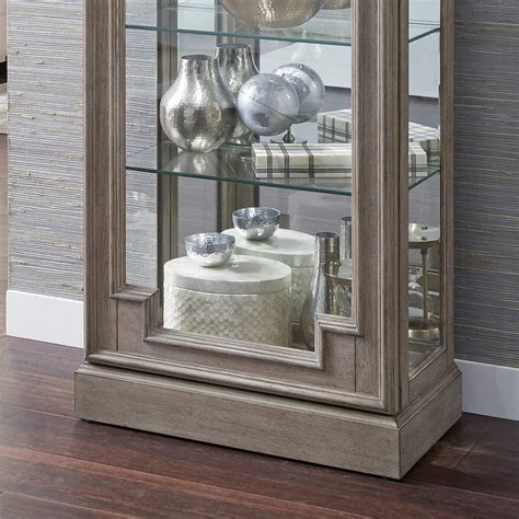 Pulaski Display Cabinet with LED Light, Adjustable Glass ...