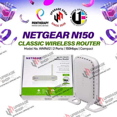 Netgear Classic Wireless Router N150 Wnr612 Lazada Ph