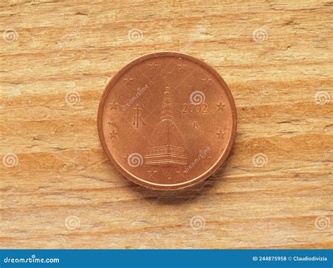 2 Cents Coin Showing Mole Antonelliana Currency Of Italy Eu Stock