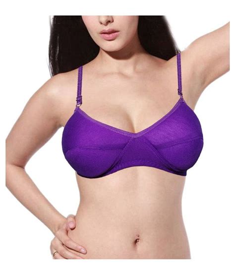 Buy Lovemenoshy Cotton Push Up Bra Purple Online At Best Prices In India Snapdeal