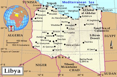 Libya Map And Libya Satellite Images