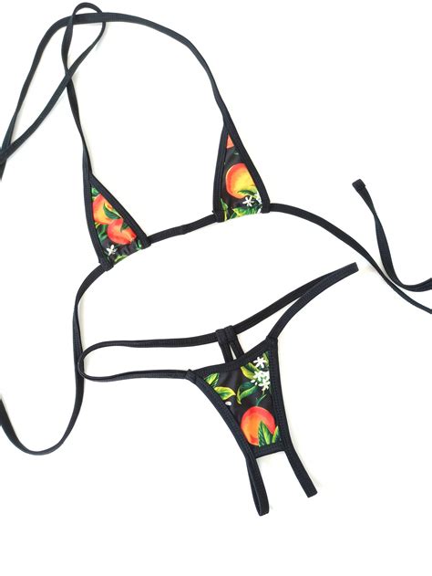Extreme Micro Bikini Set Crotchless Bikini Thong Etsy The Best Porn Website