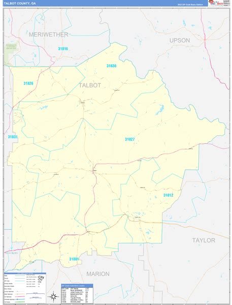Digital Maps Of Talbot County Georgia