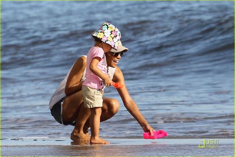 Halle Berry Nahla Aubry Beach Babes Photo Celebrity