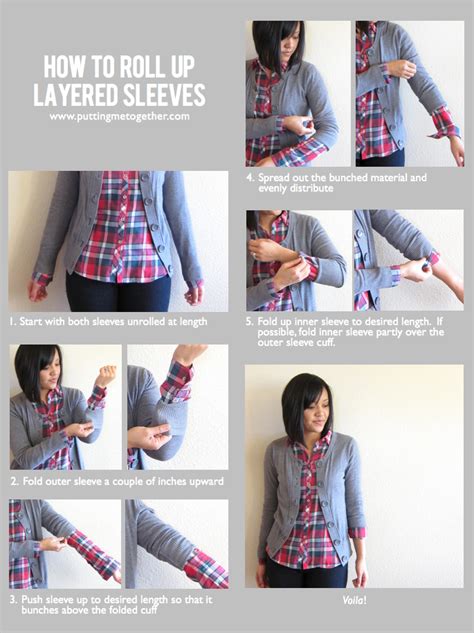 Putting Me Together How To Roll Up Layered Sleeves