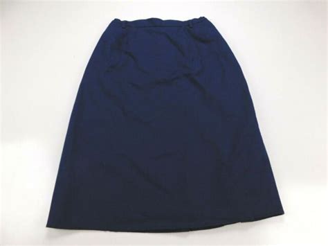 Us Air Force Military Dress Polywool Blue Skirt Womens 12 Ms Misses