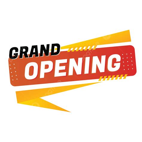 Grand Opening Box Banner Sale Modern Design Hd Vector Grand Opening