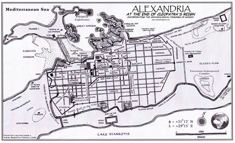 Map Of Cleopatras Alexandria Michael Livingston