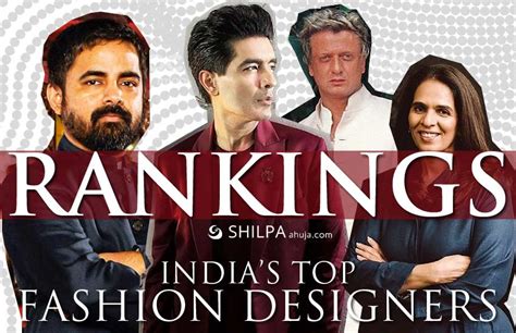 100 Top Indian Fashion Designers Industry Rankings