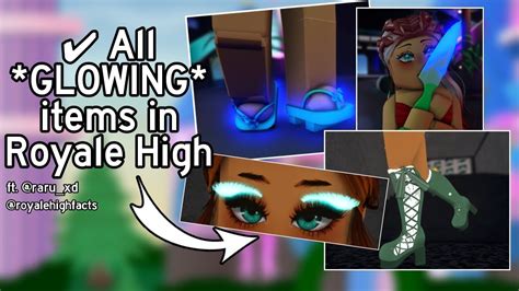All Glowing Items In Royale High Youtube