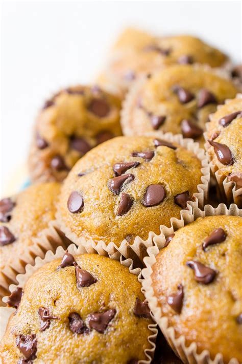 These Pumpkin Muffins Are Loaded With Chocolate Chips And Spices For