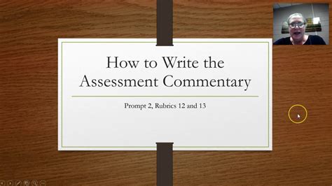 How To Write The Assessment Commentary Prompt 2 Of Edtpa Youtube