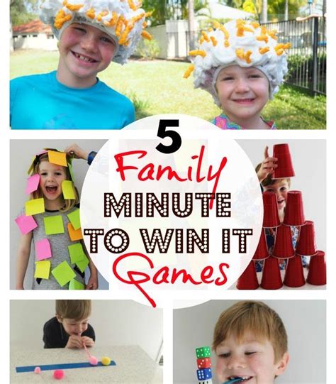 The original concept behind this kind of game was created by derek banner in 2003. 5 Family Minute to Win it Games | Minute to win it games