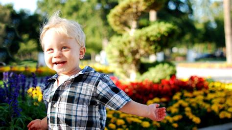 A desktop wallpaper is highly customizable, and you can give yours a personal touch by adding your images (including your photos from a camera) or download beautiful pictures from the internet. Cute White Baby Boy Playing in Garden HD Images | HD Wallpapers
