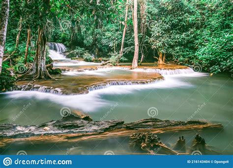 Huai Mae Kamin Waterfall Srinakarin At Kanchanaburi In Thailandonsen