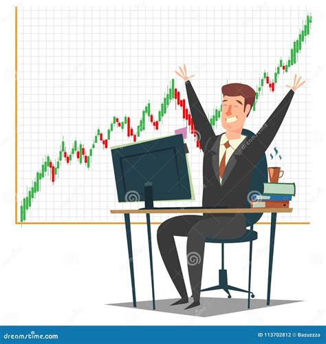 Stock Market Investment And Trading Concept Vector Illustration Stock