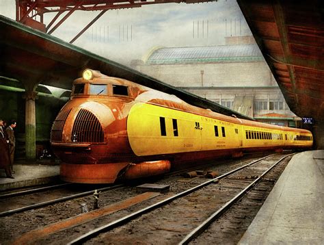 Train Retro The Streamlined M 10000 1934 Photograph By Mike Savad