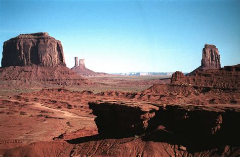 Arizona Desert Landscape Monument Valley Nature Red Rocks