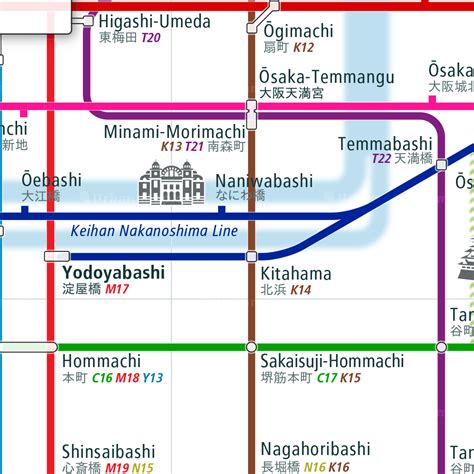 Osaka Rail Map City Train Route Map Your Offline Travel Guide