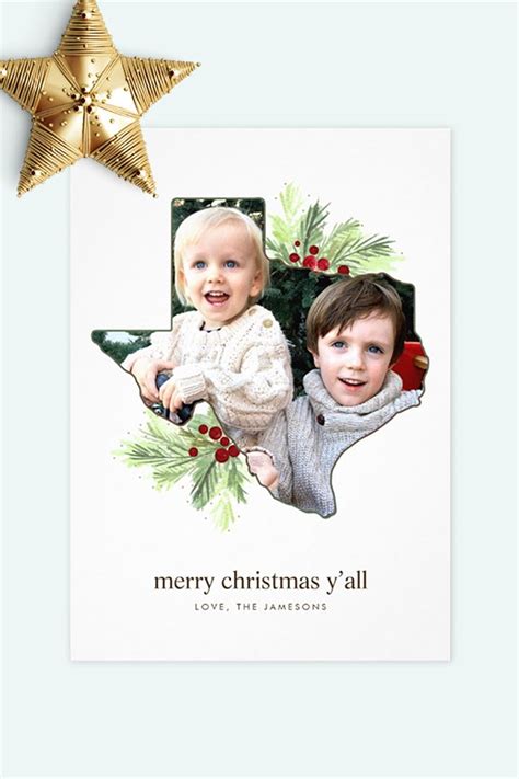 Holiday Photo Card Merry Christmas Yall Holiday Photo