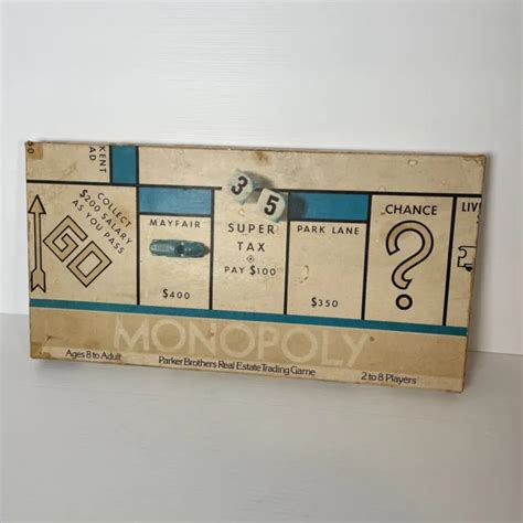 Vintage S Monopoly Board Game Parker Brothers Classic Original Box