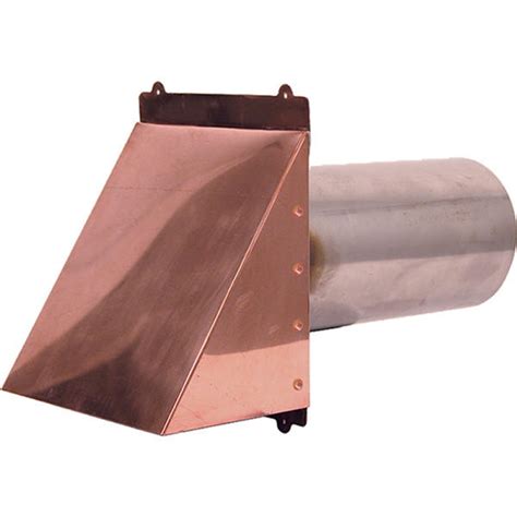 Hammered Copper 6in Dryer Vent Flush Mountand Screen