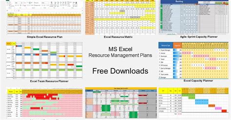 I know you mentioned wanting to use excel, but if you're looking for a more comprehensive there's an xltp function which has various excel templates. Resource Management using Excel : 7 Template Downloads ...