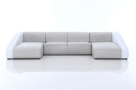 Contemporary Style Leather Curved Corner Sofa Oakland California Vig