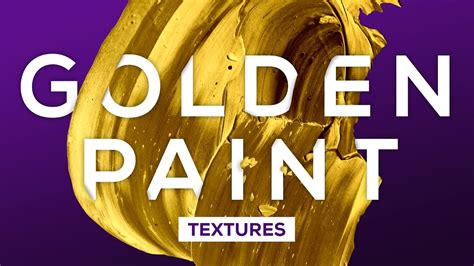 Golden Paint Texture Demo Youtube