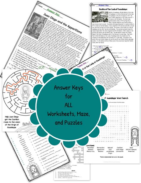 Our Lady Of Guadalupe Worksheet And Activity Pack Made By Teachers