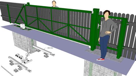 Sliding Gate Opening Mechanism 3d Warehouse