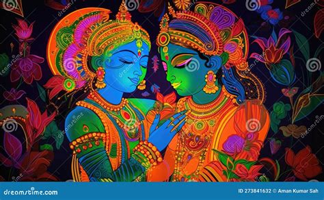 Lord Radha Krishna Are Known For Their Divine Love And Devotion Towards