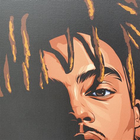 This life is yours do what tf you want do great things and change the world don't let no one tell you shit. Juice Wrld Artwork Printed On Museum Quality Canvas - Art ...