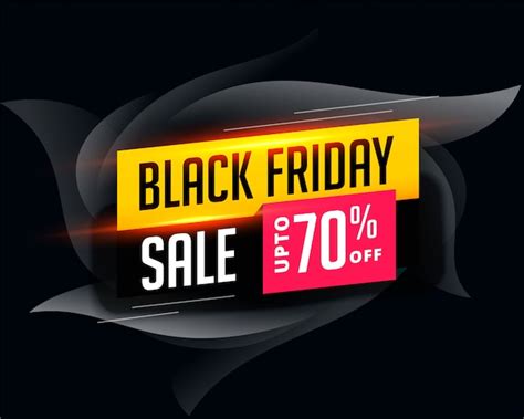 Free Vector Abstract Attractive Black Friday Sale Banner