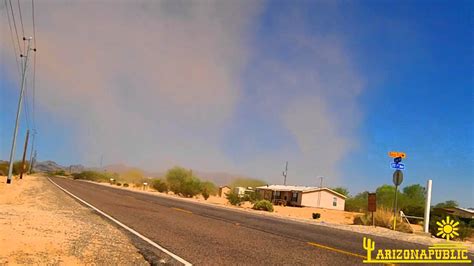 Huge Dust Devil Causes Damage Arizona Youtube