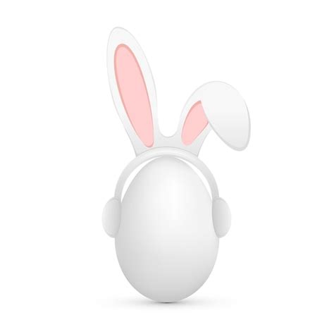 Premium Vector Easter Egg And Rabbit Ears