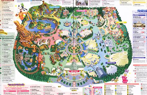 Official map tokyo disney resort. Tokyo Disneyland - 2011 Park Map