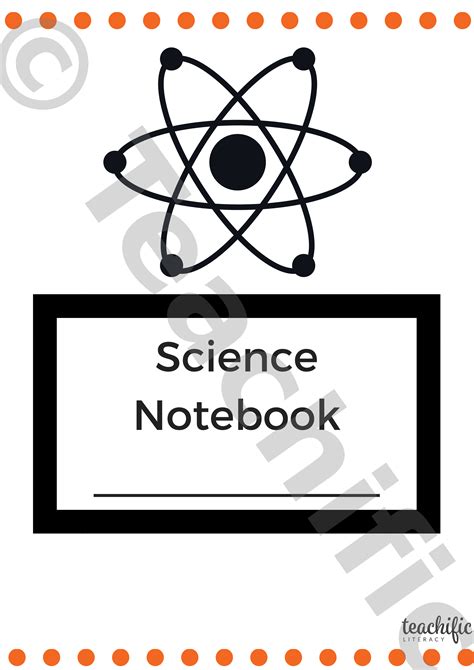 Book Cover Science Notebook Teachific