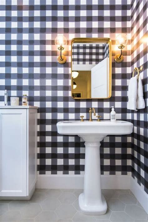 25 Chic Ways To Use Wallpaper In A Guest Bathroom Bathroom Trends