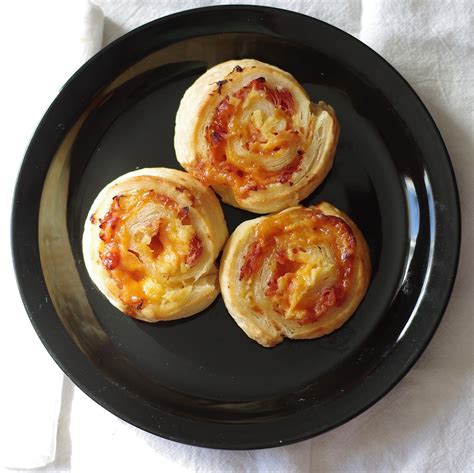 Sage Trifle Pineapple Puff Pastry Pinwheels With Cheese And Ham