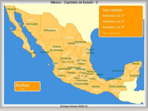 25 Lujo Capitales De Mexico Mapa Interactivo
