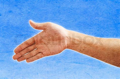 hand prepare for shakehand to each other stock image colourbox