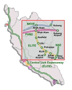 This part of the peninsular is more urban and developed than the more malay, muslim and rural east coast. ELITE Highway, North South Expressway Central Link (NSECL ...