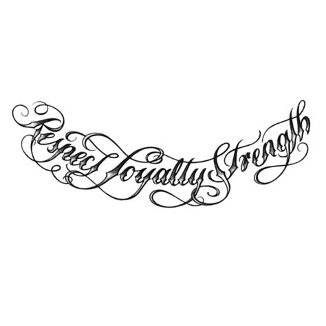 Respect Loyalty Strength Tattoo Icon