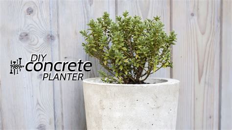 Concrete Planter Easy Diy Youtube