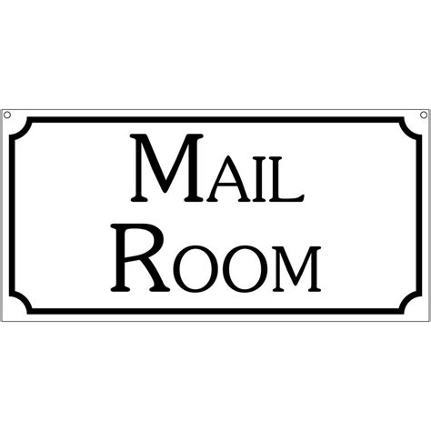 Mail Room 6x12 Aluminum Retro Office Stage Home Computer Props Sign