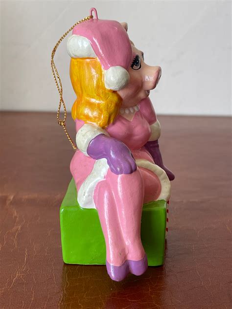 Vintage Miss Piggy 1981 Christmas Ornament Muppets Jim Henson Etsy