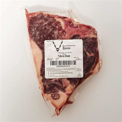 Available in a range of colours and styles for men, women, and everyone. Premium Bison T-Bone Steak | Black Mountain Bison