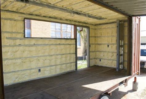 Shipping Container Homes Spray Foam Interior Insulation In Addition To
